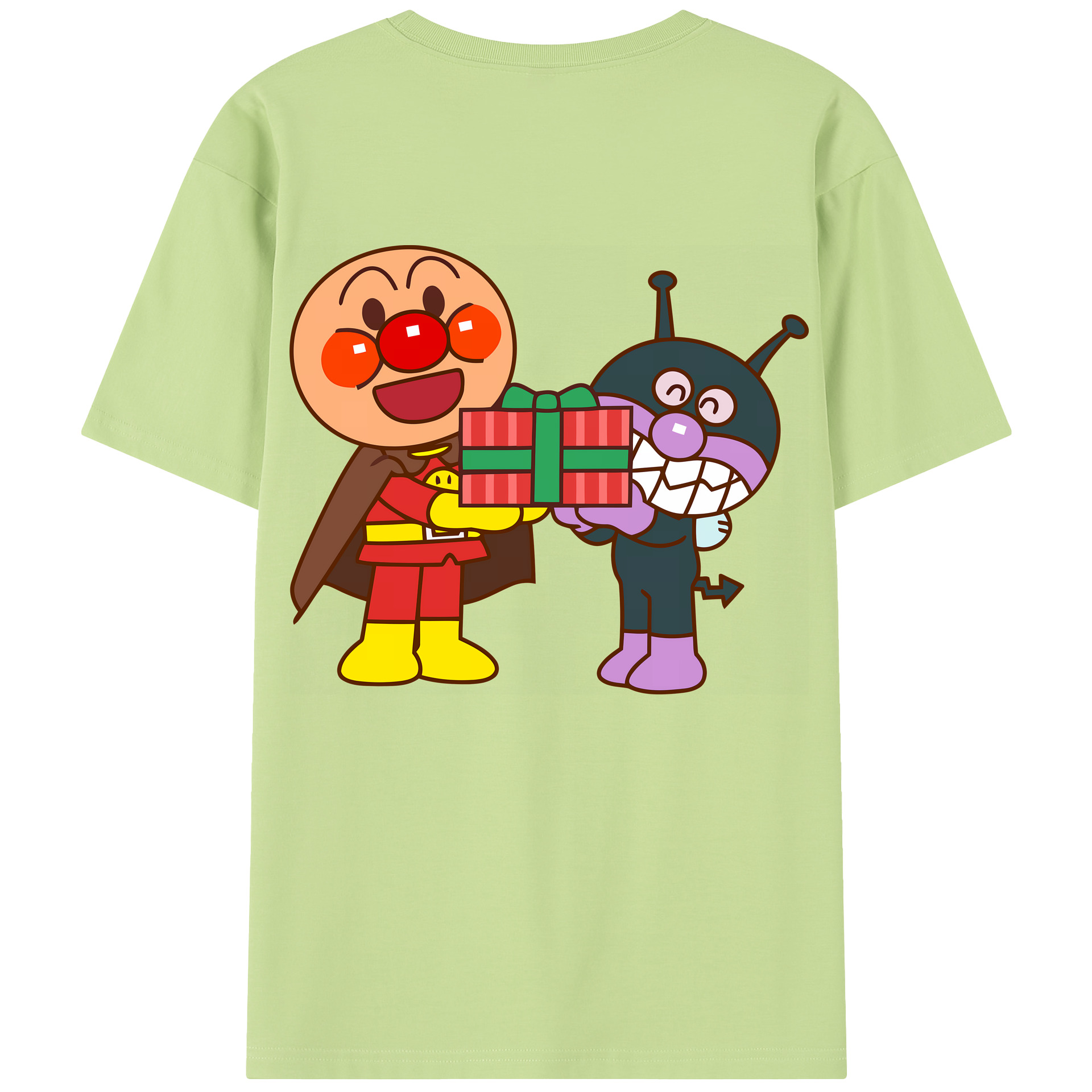 （画像用） アンパンマン Anpanman 綿100％半袖Tシャツ（背面プリント）